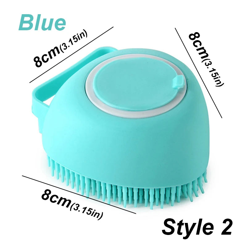 Pet Dog Silicone Bath Brush Cleaning Care Baby Bath Massage Brush Dog Brush Shampoo Massager Bath Brush Pet Supplies