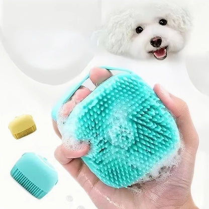Pet Dog Silicone Bath Brush Cleaning Care Baby Bath Massage Brush Dog Brush Shampoo Massager Bath Brush Pet Supplies