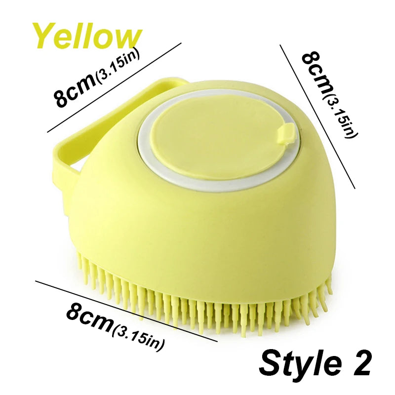 Pet Dog Silicone Bath Brush Cleaning Care Baby Bath Massage Brush Dog Brush Shampoo Massager Bath Brush Pet Supplies