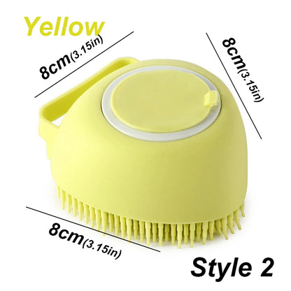 Pet Dog Silicone Bath Brush Cleaning Care Baby Bath Massage Brush Dog Brush Shampoo Massager Bath Brush Pet Supplies